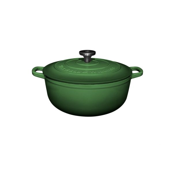 סיר יציקת ברזל סדרת Cast Iron 24 ס"מ 3.3 ליטר ירוק