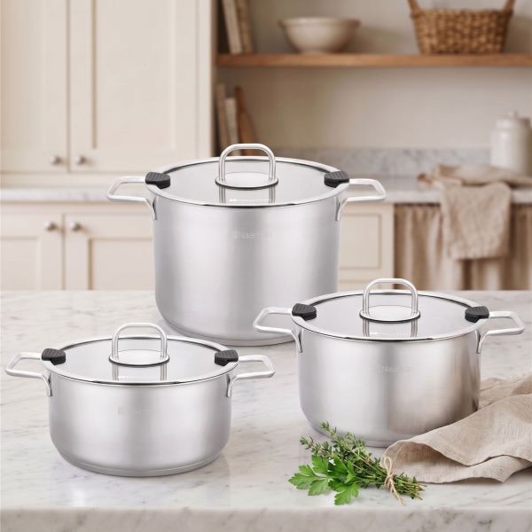סיר נירוסטה 5.6 ליטר 24 ס"מ- SILVER